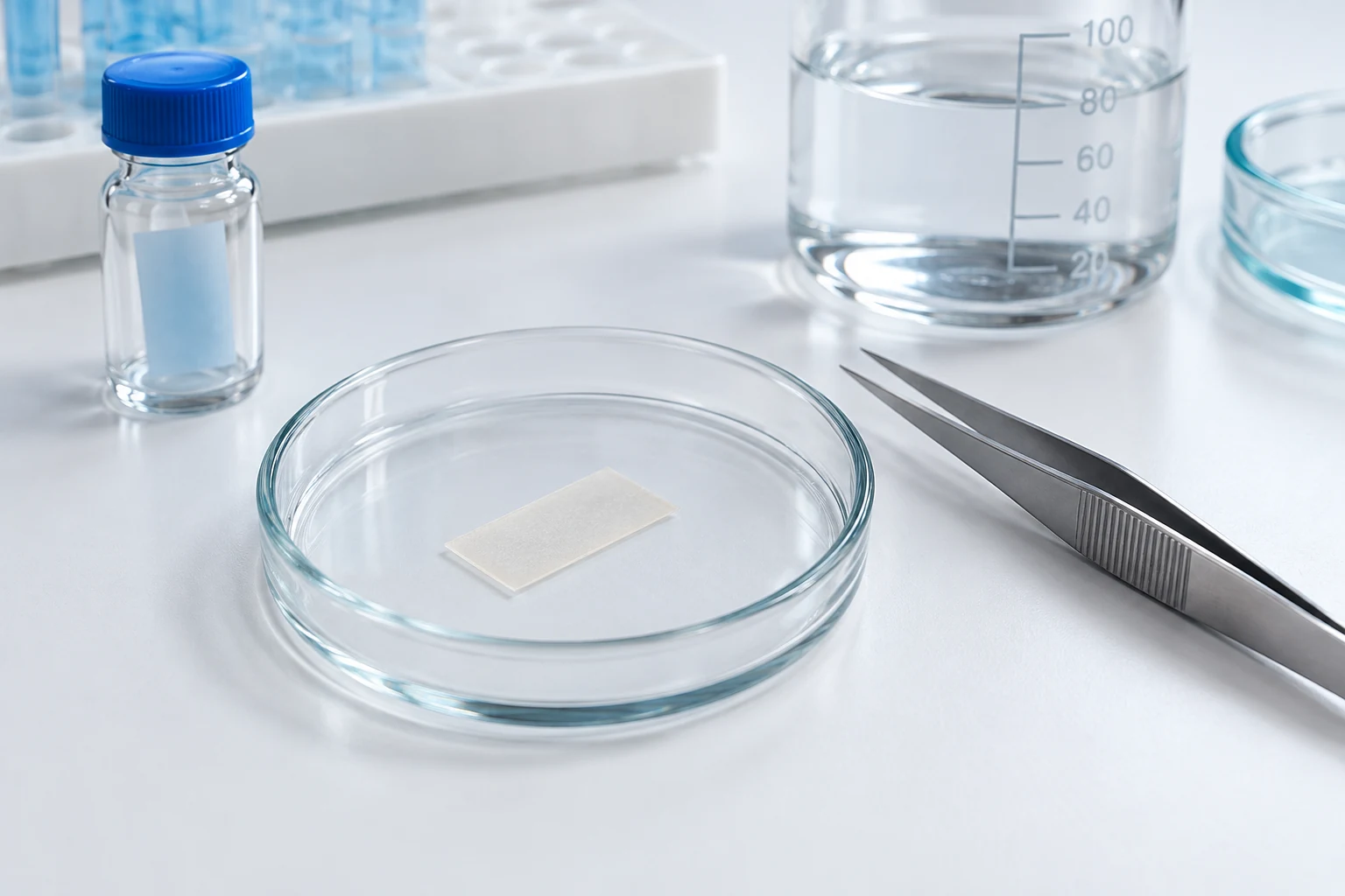 BPC-157 oral-film laboratory reference illustration
