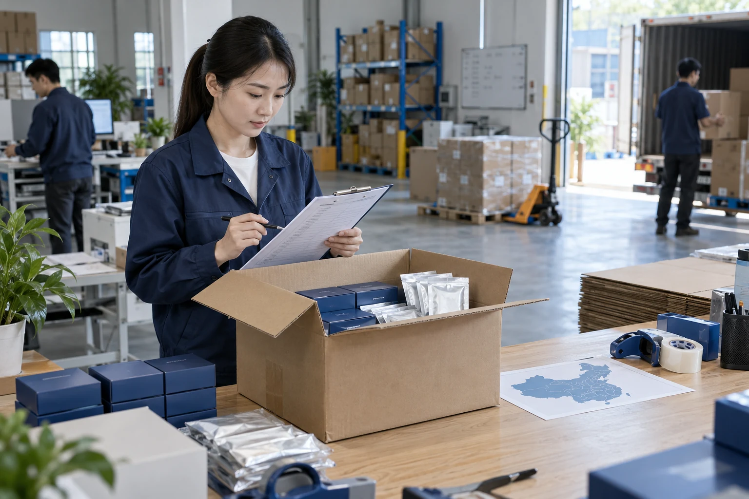 Illustrative china manufacturing & export project photography