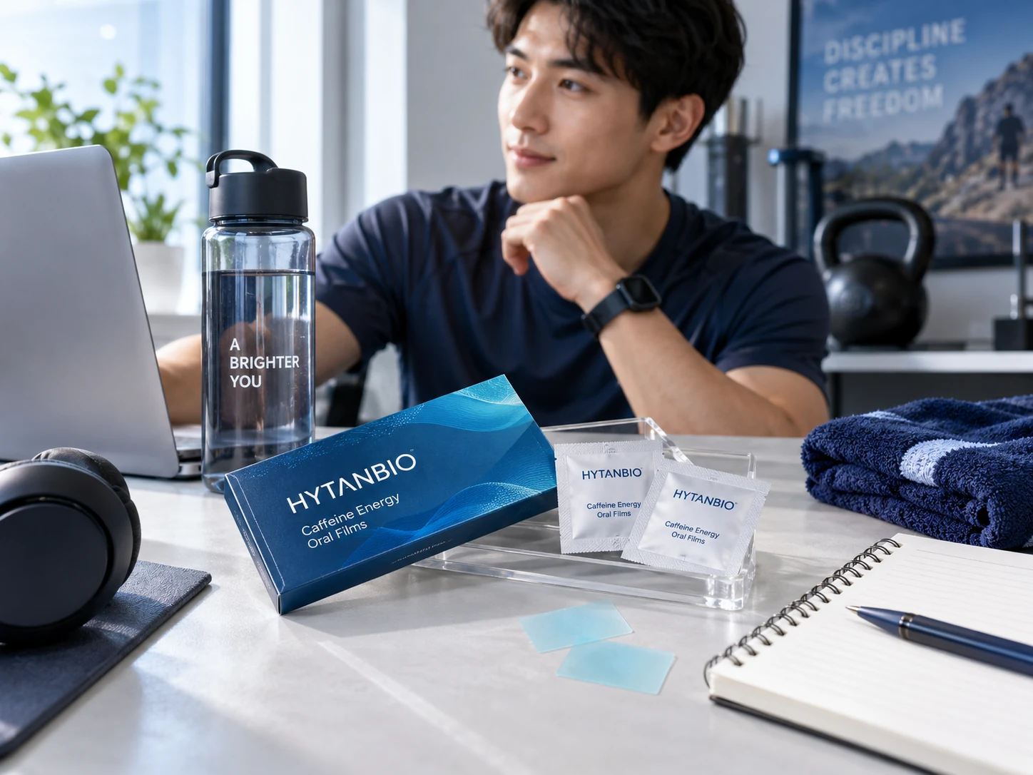 HYTANBIO Caffeine Energy Oral Films thin-film packaging concept