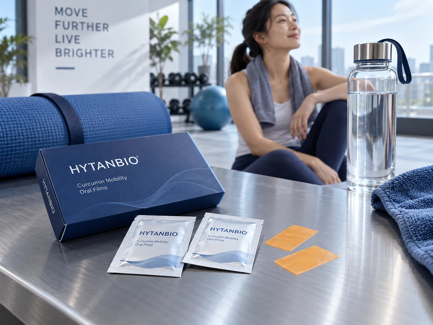 HYTANBIO Curcumin Mobility Oral Films thin-film packaging concept