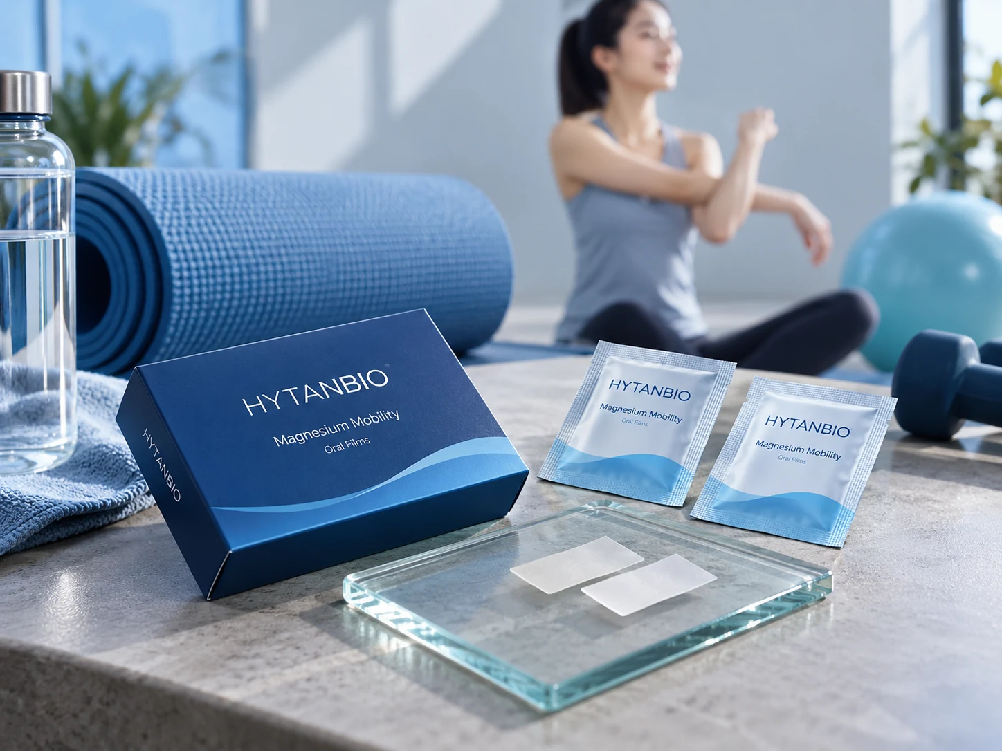 HYTANBIO Magnesium Mobility Oral Films thin-film packaging concept