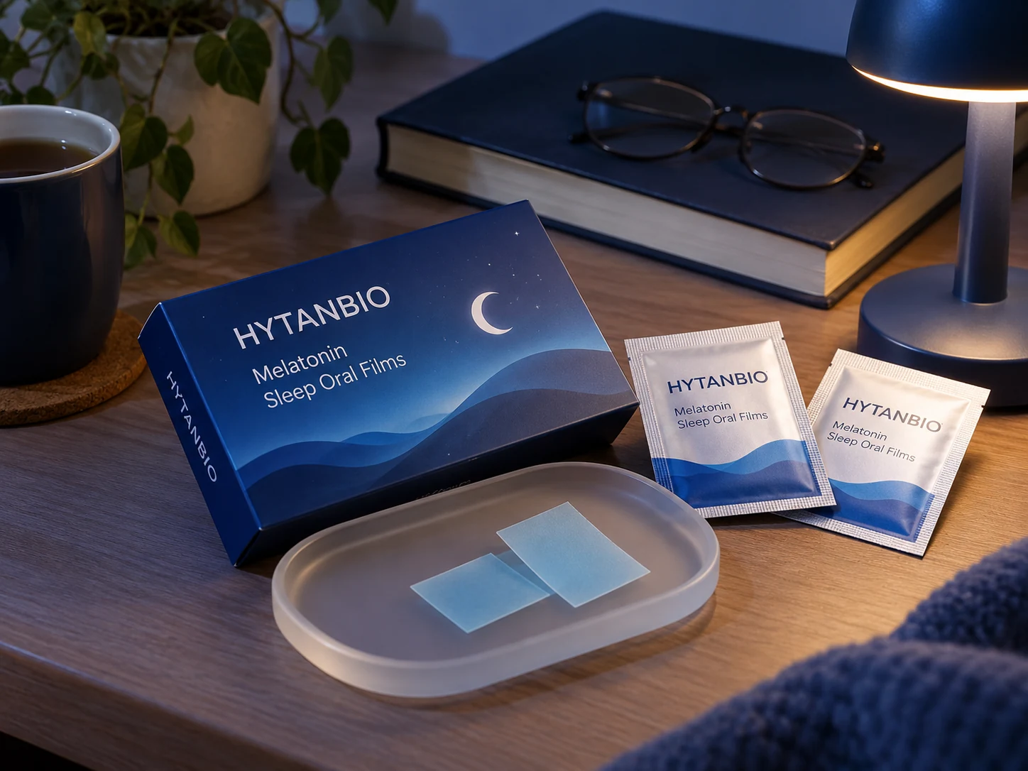 HYTANBIO Melatonin Sleep Oral Films thin-film packaging concept