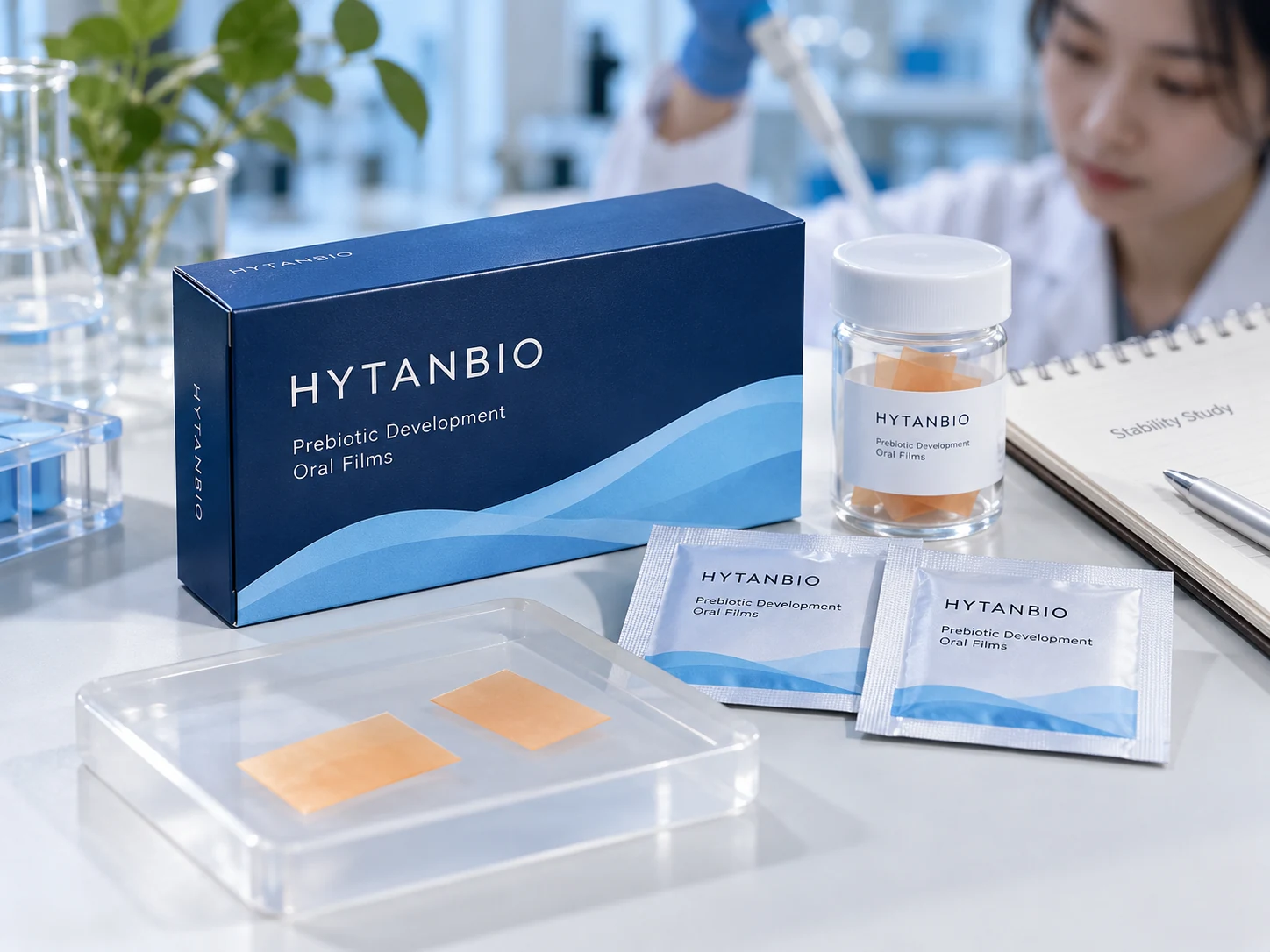 HYTANBIO Prebiotic Development Oral Films thin-film packaging concept