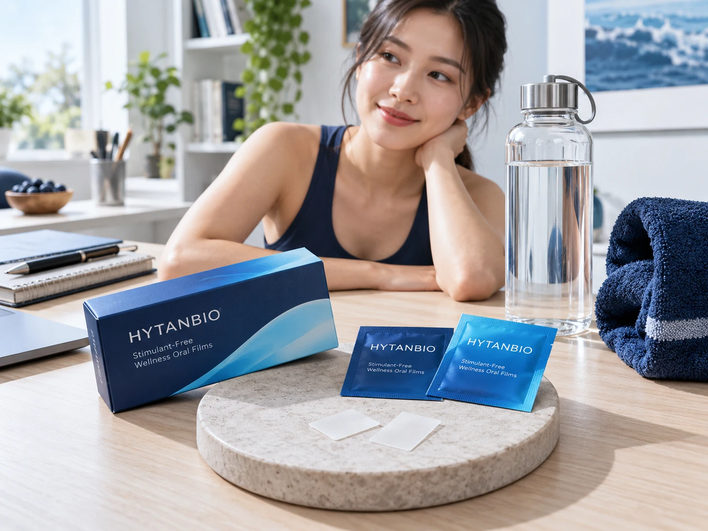 HYTANBIO Stimulant-Free Wellness Oral Films thin-film packaging concept