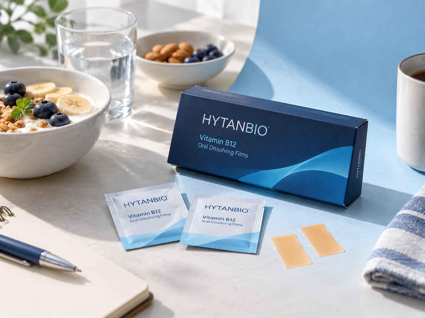 HYTANBIO Vitamin B12 Oral Films thin-film packaging concept