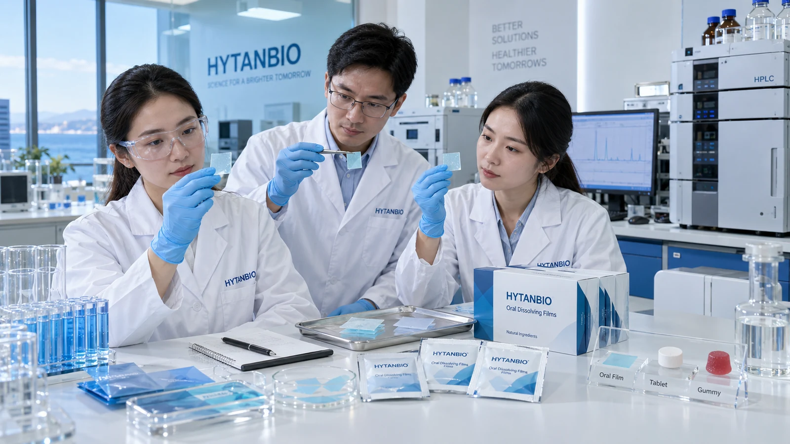 Illustrative HYTANBIO oral film research workflow photograph
