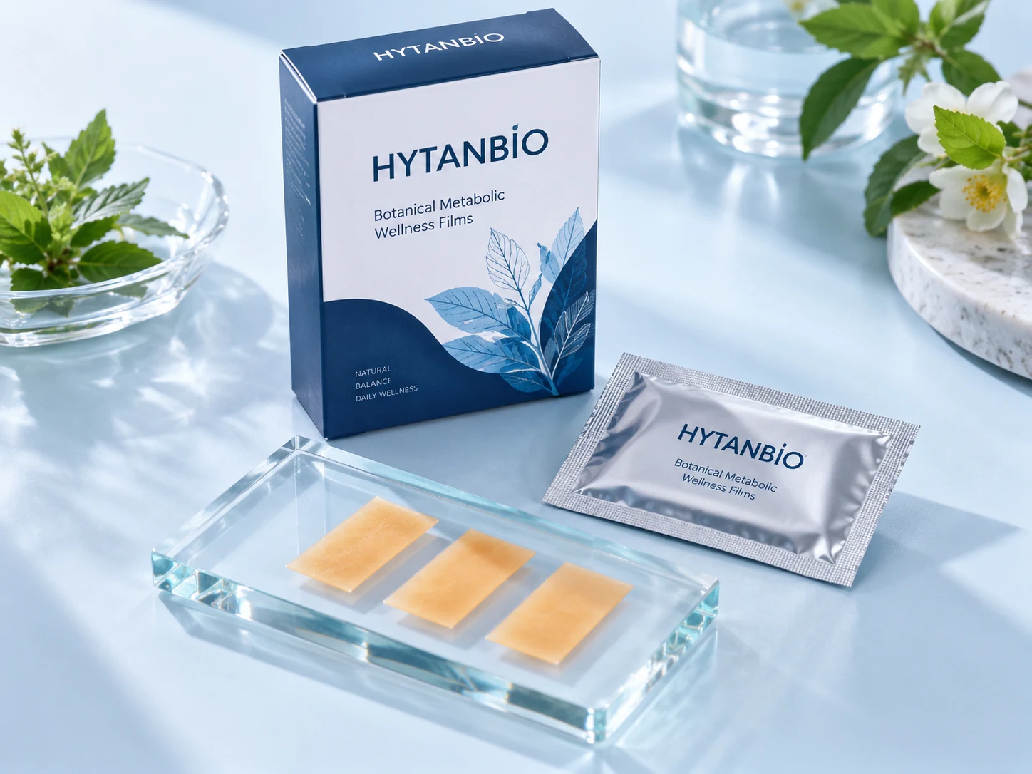 HYTANBIO Botanical Metabolic Wellness Films thin-film packaging concept