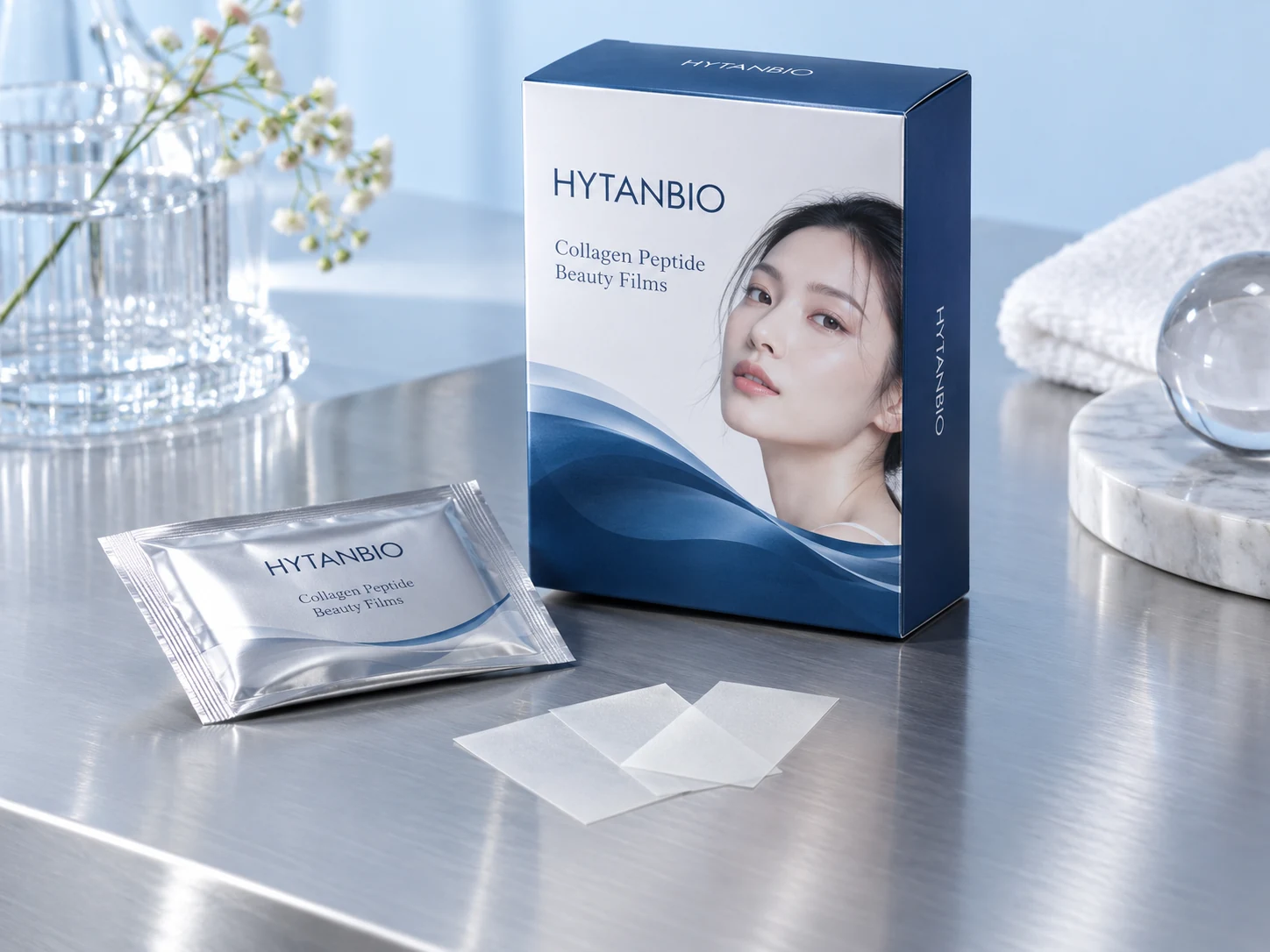 HYTANBIO Collagen Peptide Beauty Films thin-film packaging concept