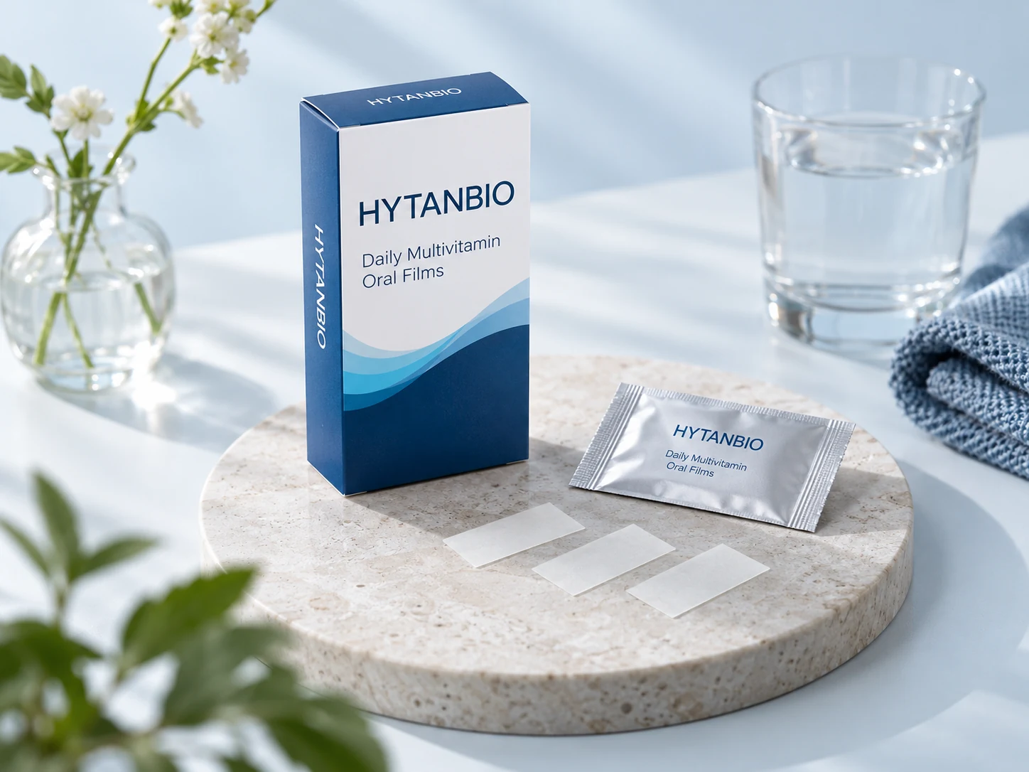 HYTANBIO Daily Multivitamin Oral Films thin-film packaging concept