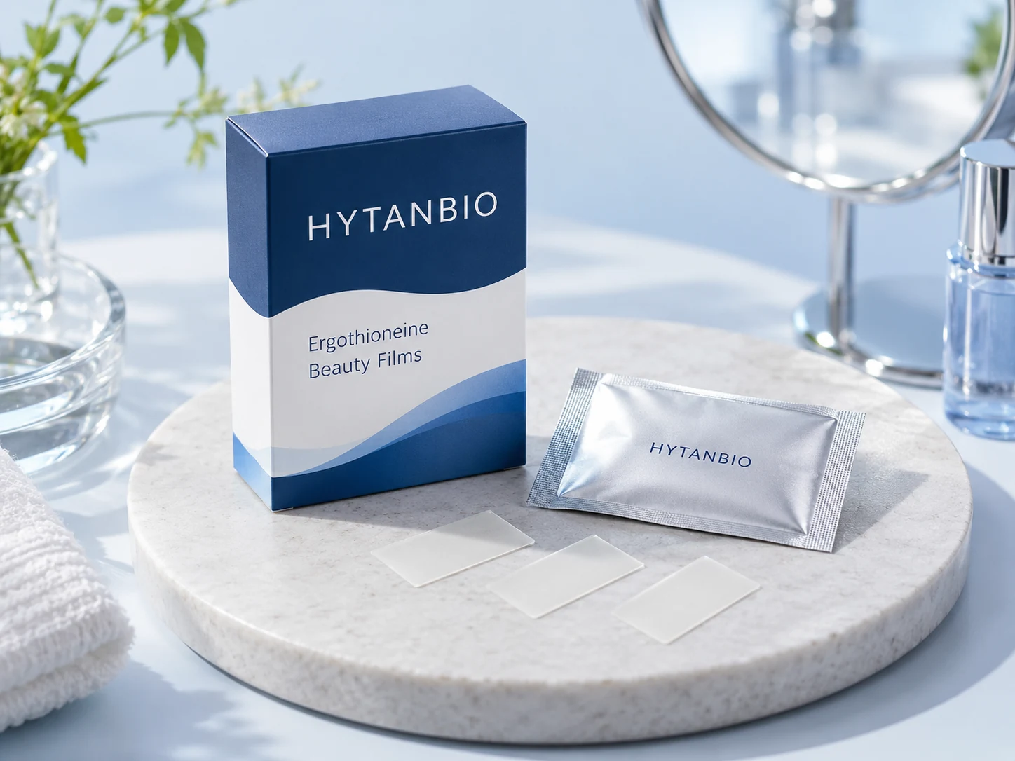 HYTANBIO Ergothioneine Beauty Films thin-film packaging concept