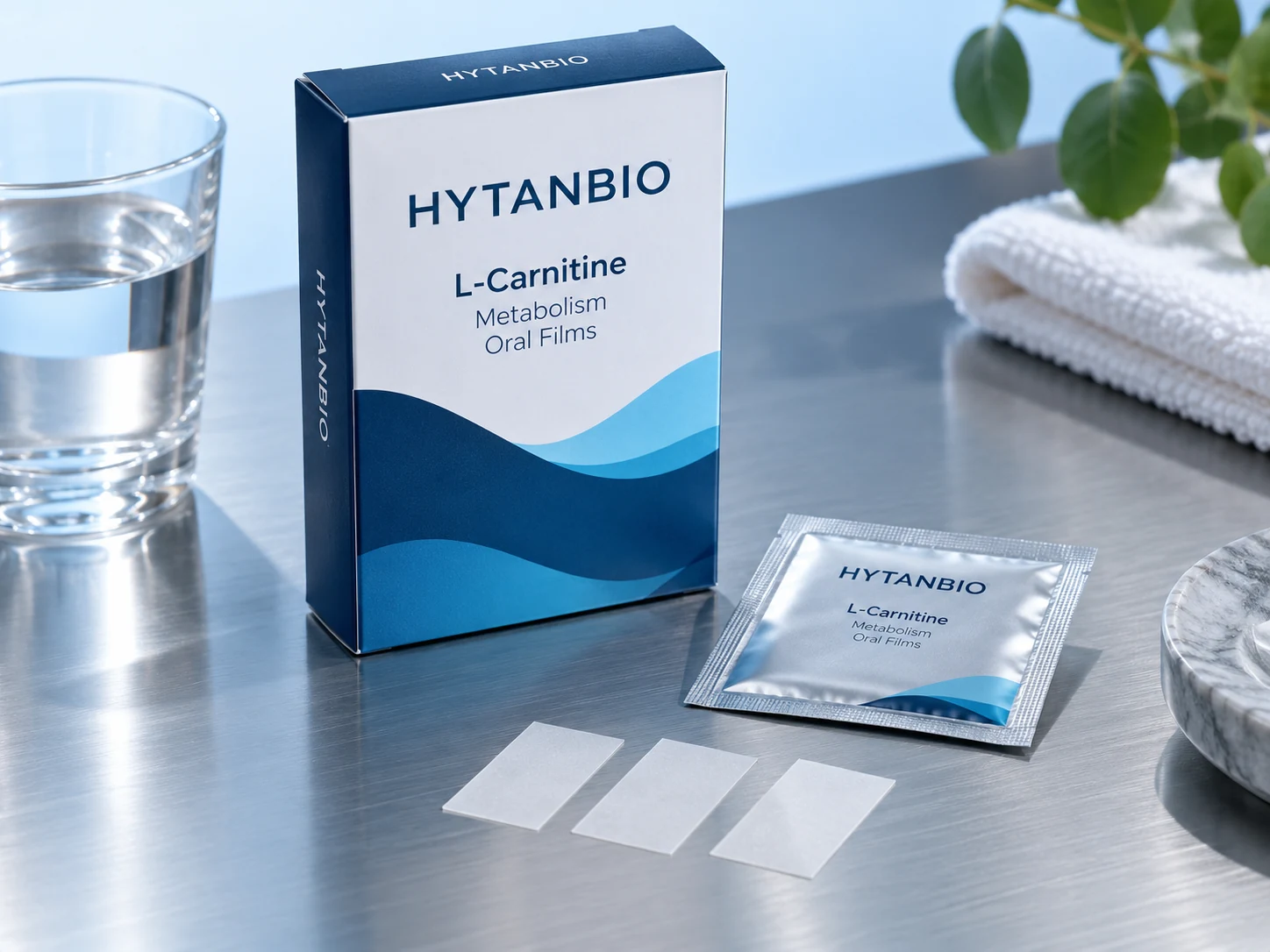 HYTANBIO L-Carnitine Metabolism Oral Films thin-film packaging concept