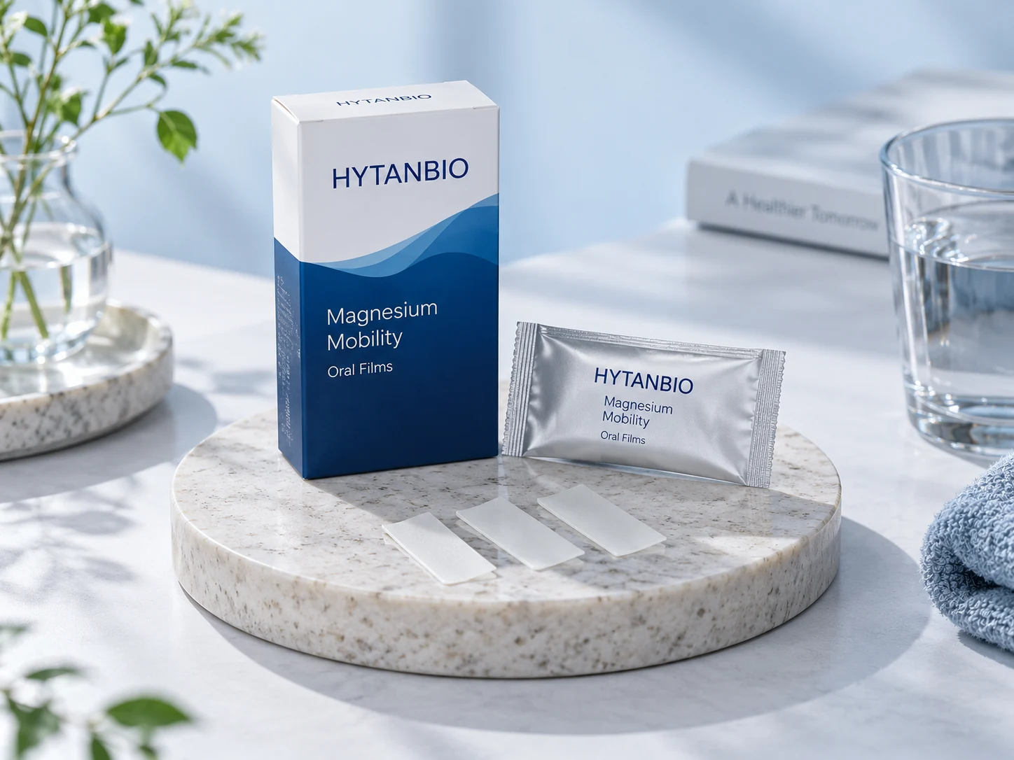 HYTANBIO Magnesium Mobility Oral Films thin-film packaging concept