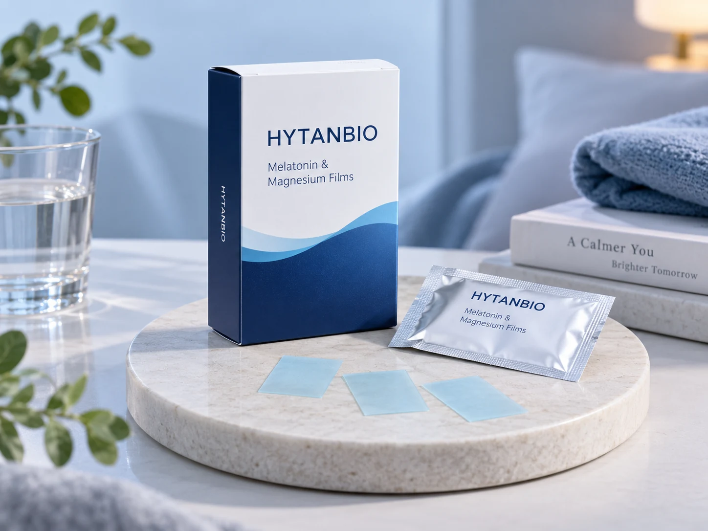 HYTANBIO Melatonin & Magnesium Films thin-film packaging concept