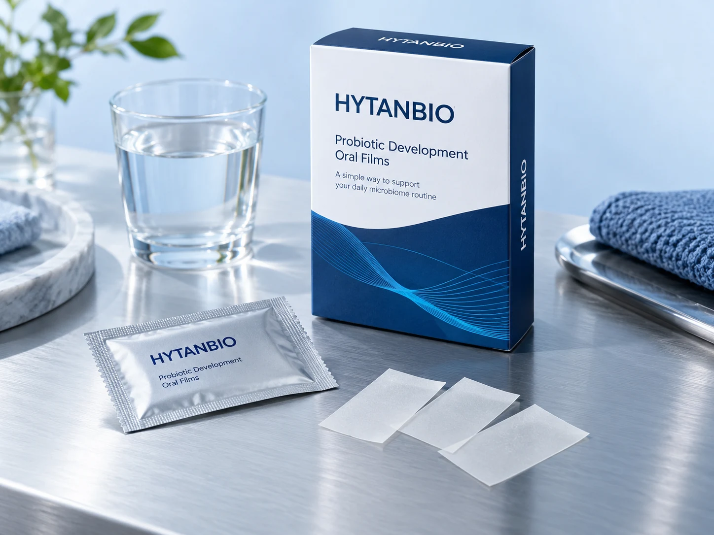 HYTANBIO Probiotic Development Oral Films thin-film packaging concept