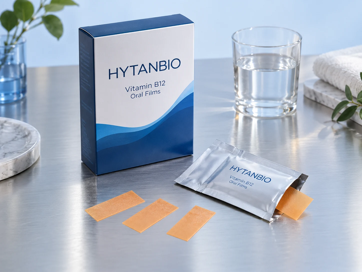 HYTANBIO Vitamin B12 Oral Films thin-film packaging concept